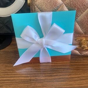 Tiffany Blue jewelry cloth with White Ribbon 219